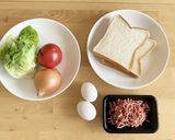 「てりたま」ホットサンド★パテから手作り作り方1写真