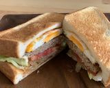 「てりたま」ホットサンド★パテから手作り作り方37写真