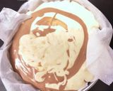 チョコとバナナのマーブルバスチー作り方4写真