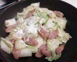★白菜×ウインナー★あんかけ野菜炒め作り方1写真