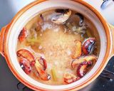 わらびと干し椎茸の卵雑炊作り方5写真