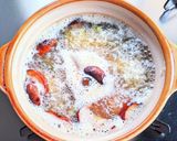 わらびと干し椎茸の卵雑炊作り方6写真