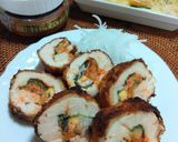 キムチーズ☆チキンロールカツ作り方6写真