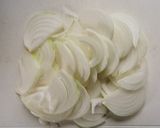 材料2つ☆豚こまと新玉ねぎの簡単すき煮。作り方1写真
