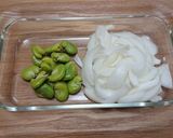 旬の味　そらまめと新玉ねぎのかき揚げ作り方2写真