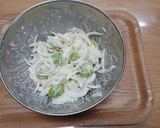 旬の味　そらまめと新玉ねぎのかき揚げ作り方3写真