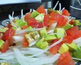 野菜が消えた。アボカドとトマトの出汁ドレ作り方4写真