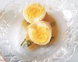 餃子&ねぎ味噌味煮卵&白鳥桃♡作り方4写真