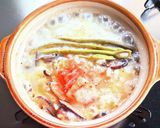 わらびと干し椎茸の卵雑炊作り方11写真