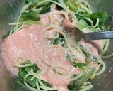 明太子と豆腐レタスのヘルシー冷製パスタ作り方8写真