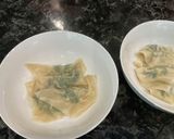 冷凍保存の海老ニラワンタンで、簡単スープ作り方4写真