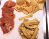 竹の子油揚げと鶏胸肉の煮物作り方1写真