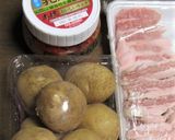 本技キムチと豚肉の、ピリ辛肉じゃが作り方1写真