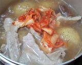 本技キムチと豚肉の、ピリ辛肉じゃが作り方3写真