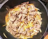 牛肉の入ったきんぴらごぼう作り方5写真