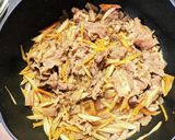 牛肉の入ったきんぴらごぼう作り方6写真