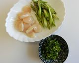 ホタテとアスパラの味噌炒め作り方1写真