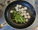 ホタテとアスパラの味噌炒め作り方3写真
