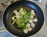 ホタテとアスパラの味噌炒め作り方4写真