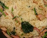 素麺カリカリポパイベーコン焼きそば作り方5写真