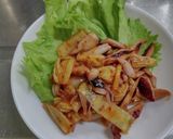 キムチdeおつまみ①イカとキムチ炒め作り方6写真