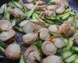 ホタテとアスパラの醤油チャーハン作り方4写真