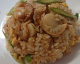 ホタテとアスパラの醤油チャーハン作り方6写真