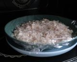 レンジで簡単！鶏ひきと豆腐のふわふわ蒸し作り方3写真