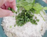 レンジで簡単！鶏ひきと豆腐のふわふわ蒸し作り方5写真