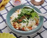 レンジで簡単！鶏ひきと豆腐のふわふわ蒸し作り方6写真