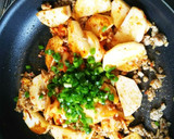 簡単スタミナ☆長芋と豚挽肉のキムチ炒め作り方4写真
