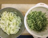 きゅうりとキャベツのツナキムチマヨサラダ作り方1写真