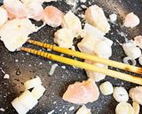 ズボラ巣ごもりささみ丼麻辣醬&新キャベツ作り方1写真