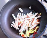トマトとサラダチキンのペペロンチーノ作り方4写真