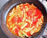 トマトとサラダチキンのペペロンチーノ作り方7写真