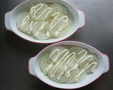 簡単副菜☆新玉ねぎのチーズパン粉焼き。作り方3写真
