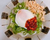 温泉たまごと食べるラー油の冷やしうどん作り方5写真