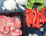 豚肉と玉ねぎとパプリカのケチャップ炒め作り方2写真