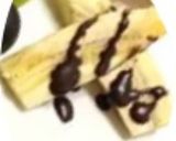 チョコレートシロップかけバナナ作り方2写真
