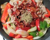 豚肉と玉ねぎとパプリカのケチャップ炒め作り方7写真
