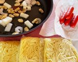 焼きそば　シーフードミックス塩味作り方1写真