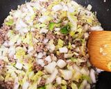 【時短】挽肉と白菜のあんかけ丼!作り方2写真