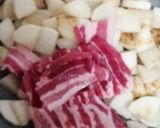 大量消費に！豚バラ大根ガリバタポン酢炒め作り方3写真