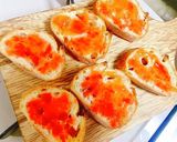 苺とサーモンのブルスケッタ作り方10写真