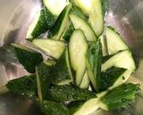 胡瓜の胡麻マヨ塩昆布和え作り方1写真
