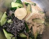 胡瓜の胡麻マヨ塩昆布和え作り方2写真