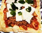 納豆キムチ薄揚げ生地のピザ作り方6写真