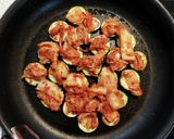 簡単おつまみ☆キムチーズッキーニ焼き♪作り方6写真