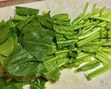 ほうれん草と豚バラ肉のごま油炒め作り方1写真