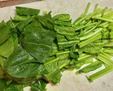 ほうれん草と豚バラ肉のごま油炒め作り方1写真
